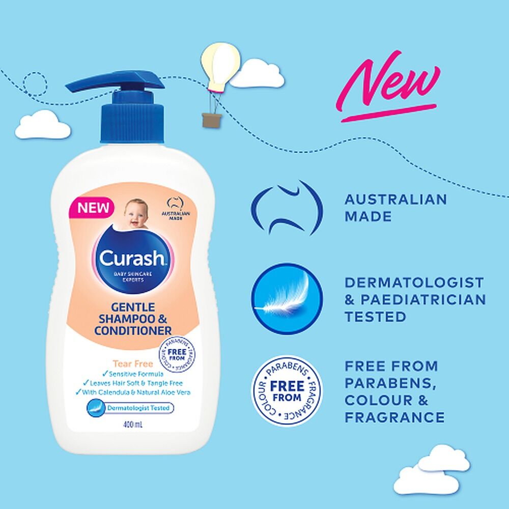 Curash Gentle Shampoo & Conditioner 400mL
