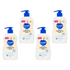 Curash Gentle Head To Toe Wash 400mL Pack of 4