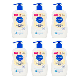Curash Gentle Head To Toe Wash 400mL Pack of 6