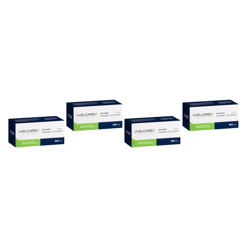 Omron Welcare Ear Thermometer Probe Covers 60 Pack Bundle of 4