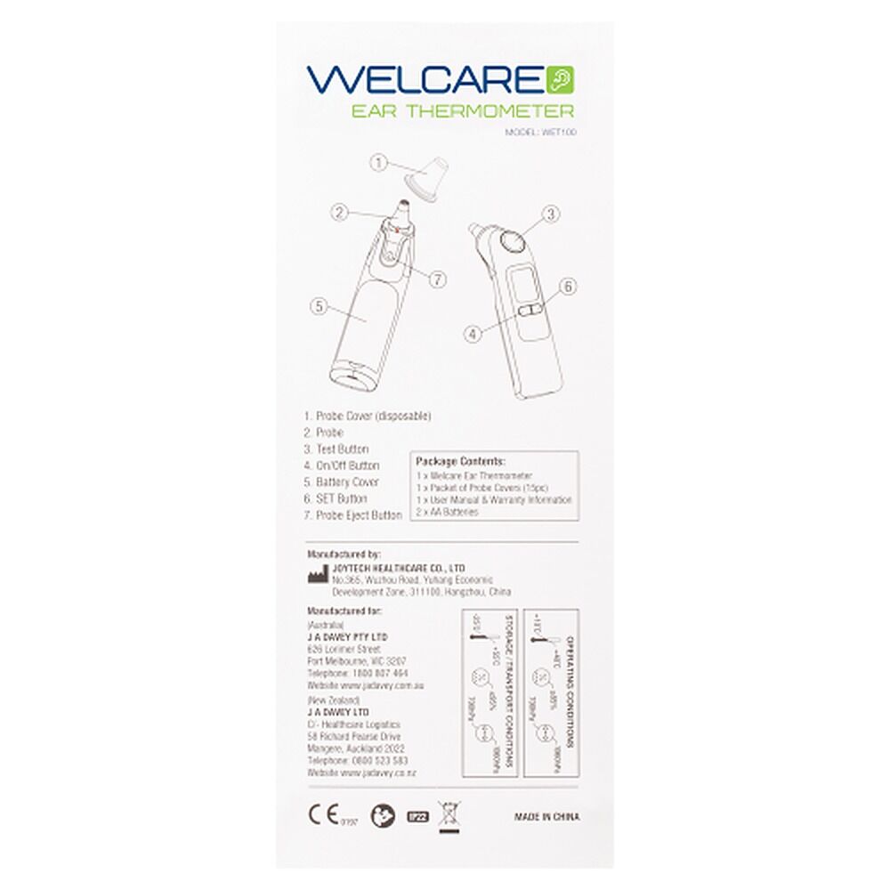 Welcare 2 in 1 Ear Thermometer
