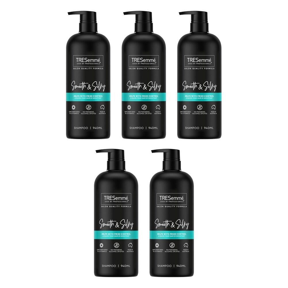TRESemme Smooth & Silky Shampoo 940mL Pack of 5