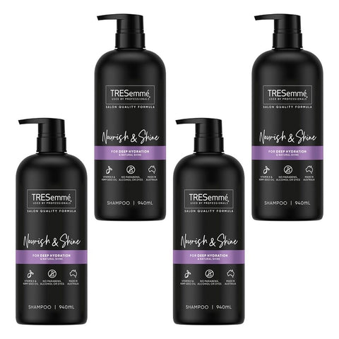 TRESemme Nourish & Shine Shampoo 940mL Pack of 4