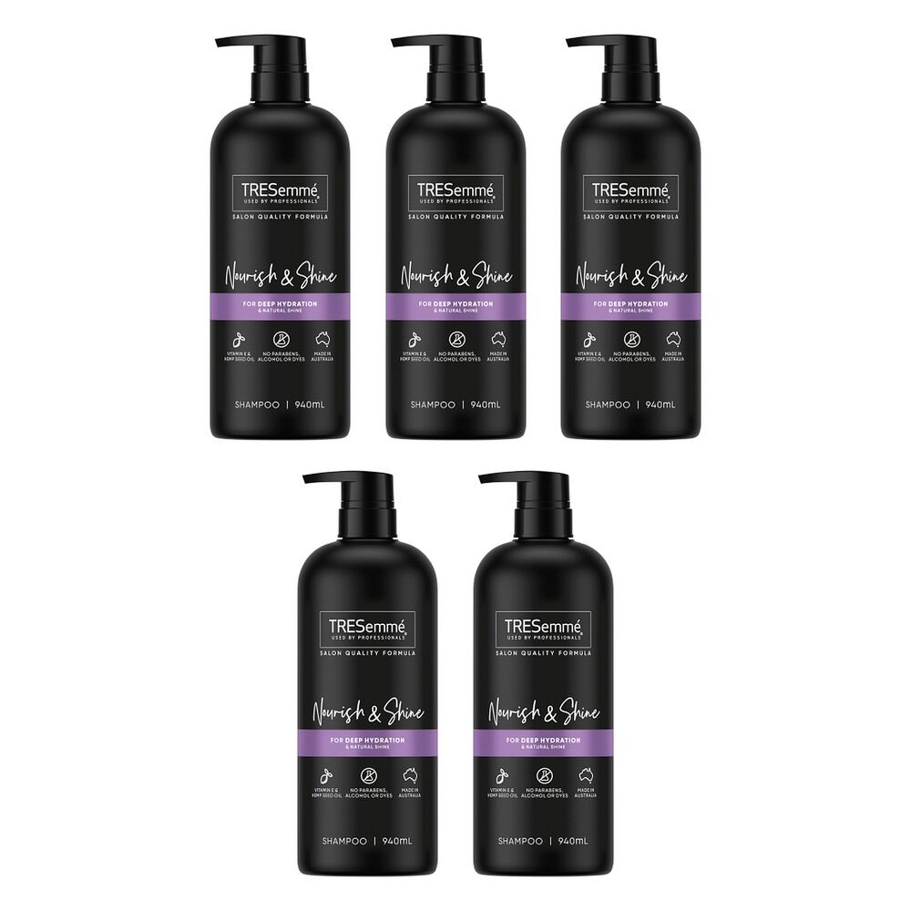 TRESemme Nourish & Shine Shampoo 940mL Pack of 5