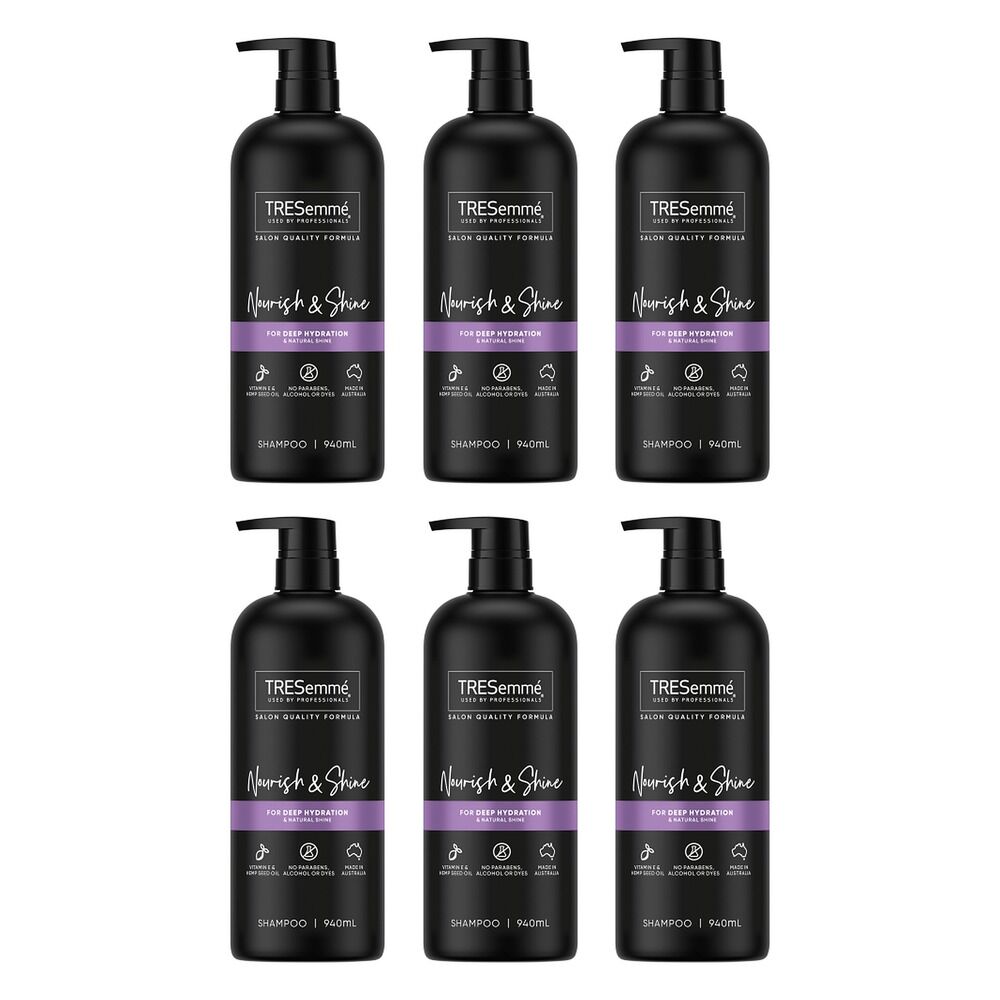 TRESemme Nourish & Shine Shampoo 940mL Pack of 6