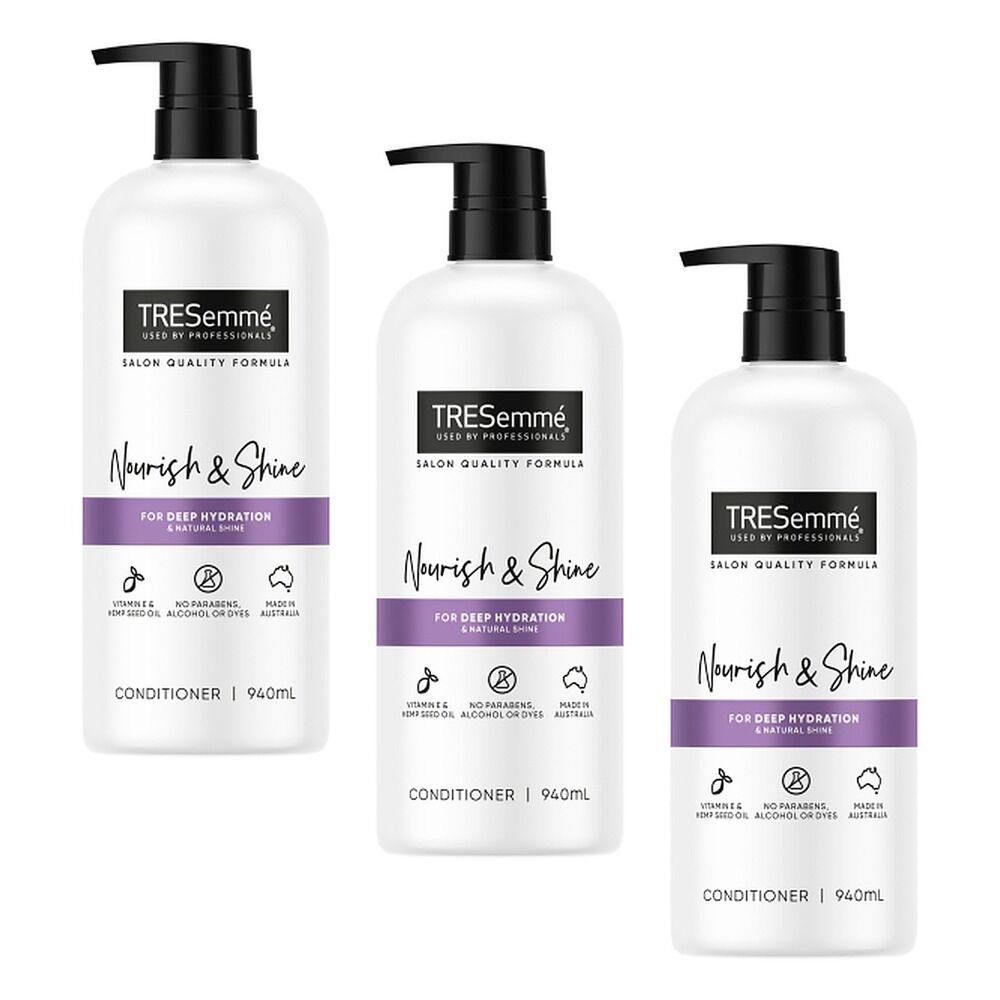 TRESemme Nourish & Shine Conditioner 940mL Pack of 3