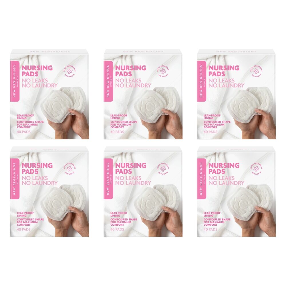 New Beginnings Nursing Pads 40 Pack Bundle of 6