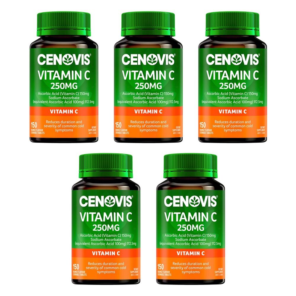 Cenovis Vitamin C 250mg 150 Tablets Pack of 5