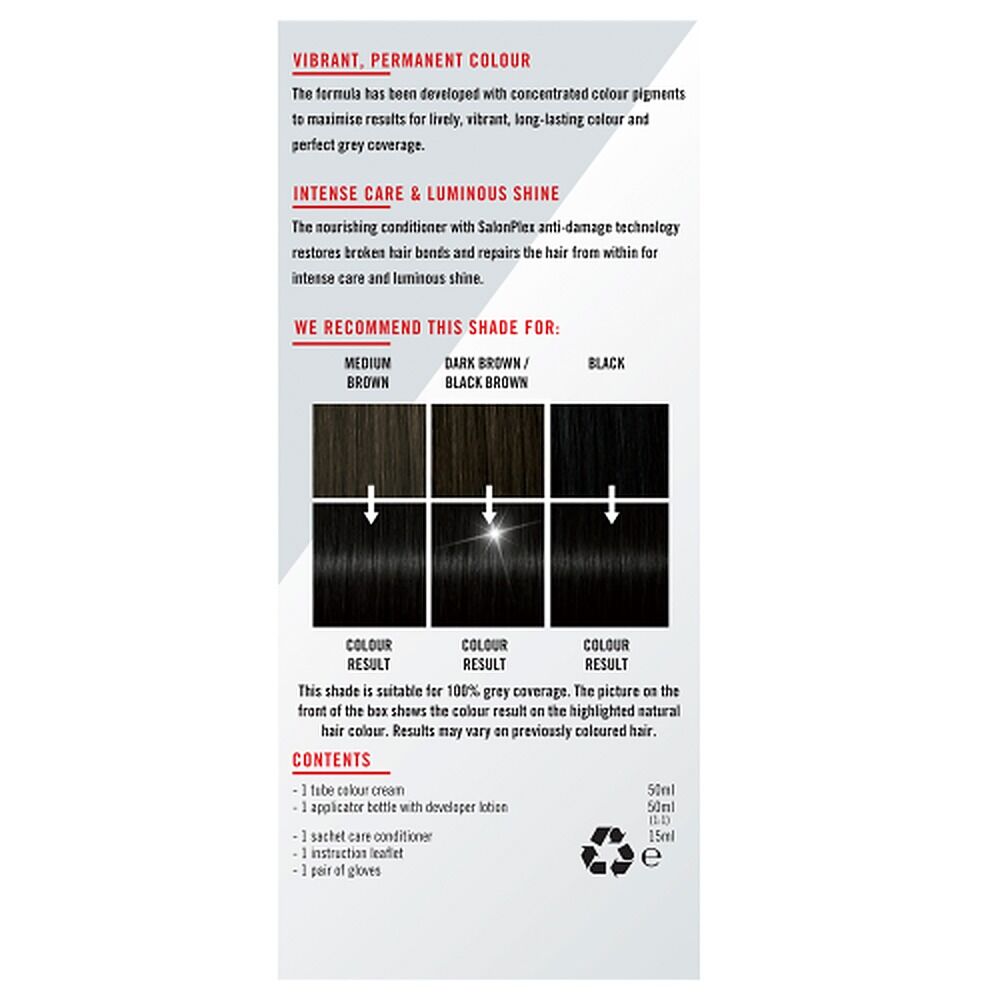 Schwarzkopf LIVE Colour Permanent 1.0 Black x 3