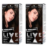 Schwarzkopf LIVE Colour Permanent 3.0 Dark Brown x 3 Bundle of 2