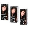 Schwarzkopf LIVE Colour Permanent 3.0 Dark Brown x 3 Bundle of 3