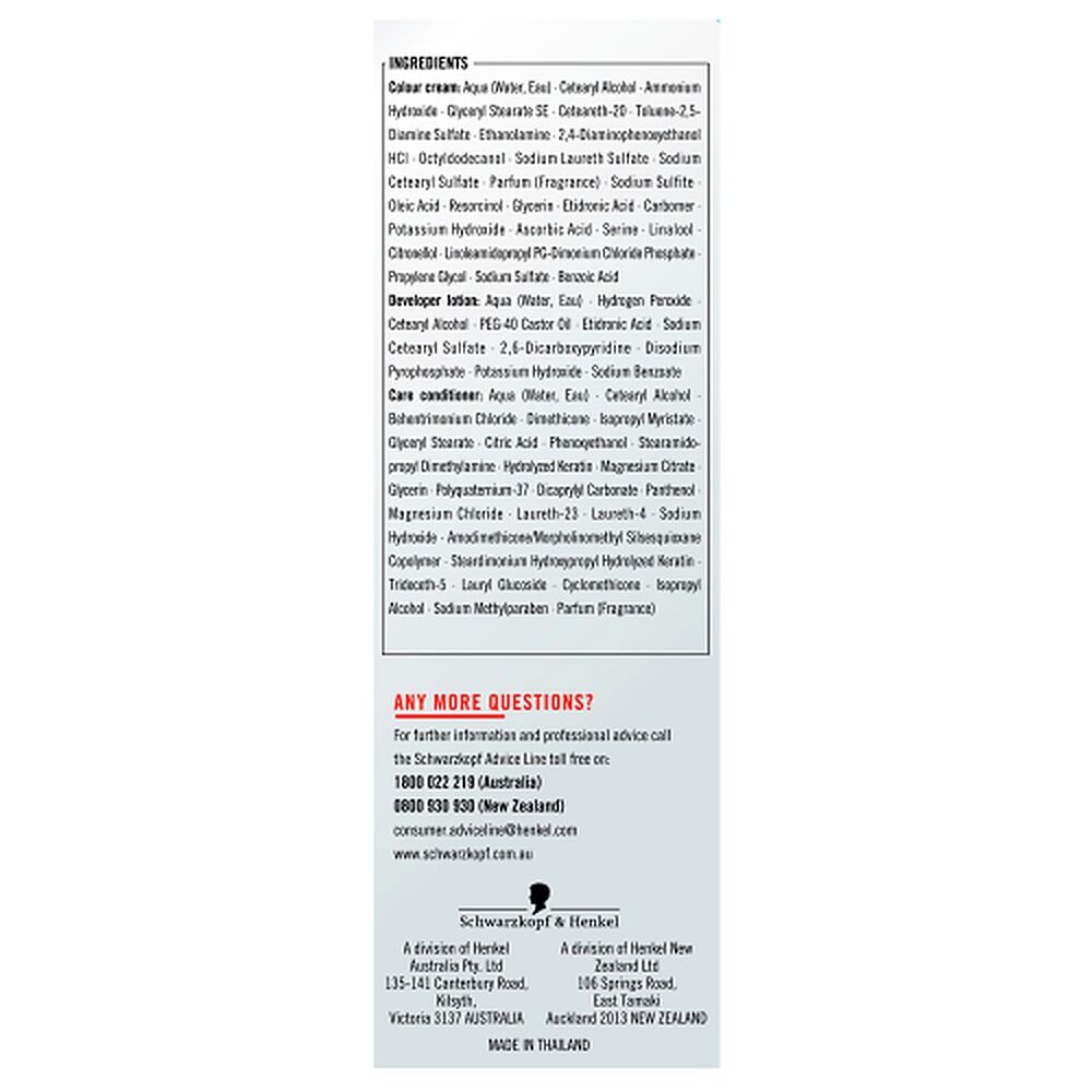 Schwarzkopf LIVE Colour Permanent 1.1 Blue Black x 3