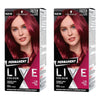 Schwarzkopf LIVE Colour Permanent 7.98 Violet Red x 3 Bundle of 2