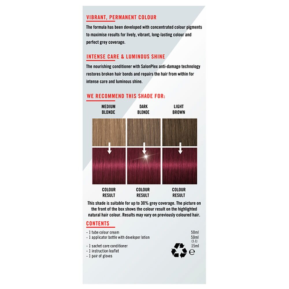 Schwarzkopf LIVE Colour Permanent 7.98 Violet Red x 3