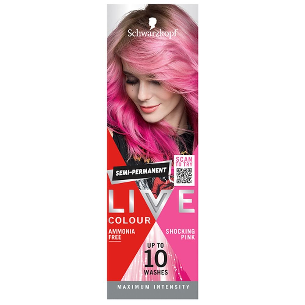 Schwarzkopf LIVE Colour Ultra Brights Shocking Pink Semi-Permanent 75mL