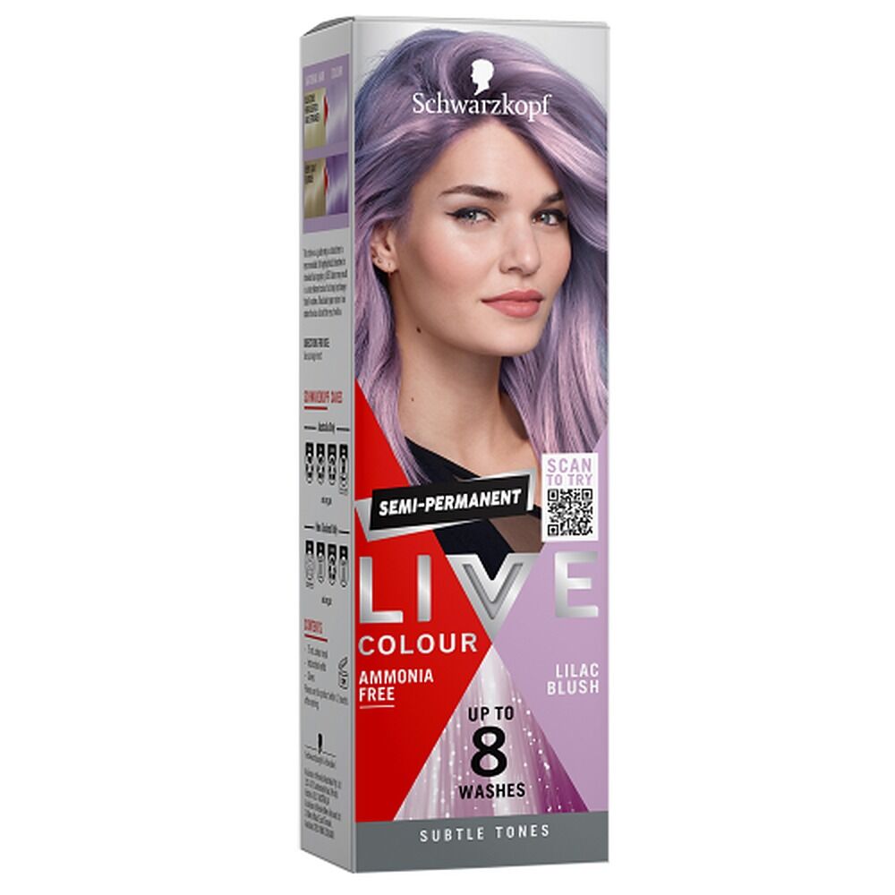 Schwarzkopf LIVE Colour Pastels Lilac Blush Semi-Permanent 75mL