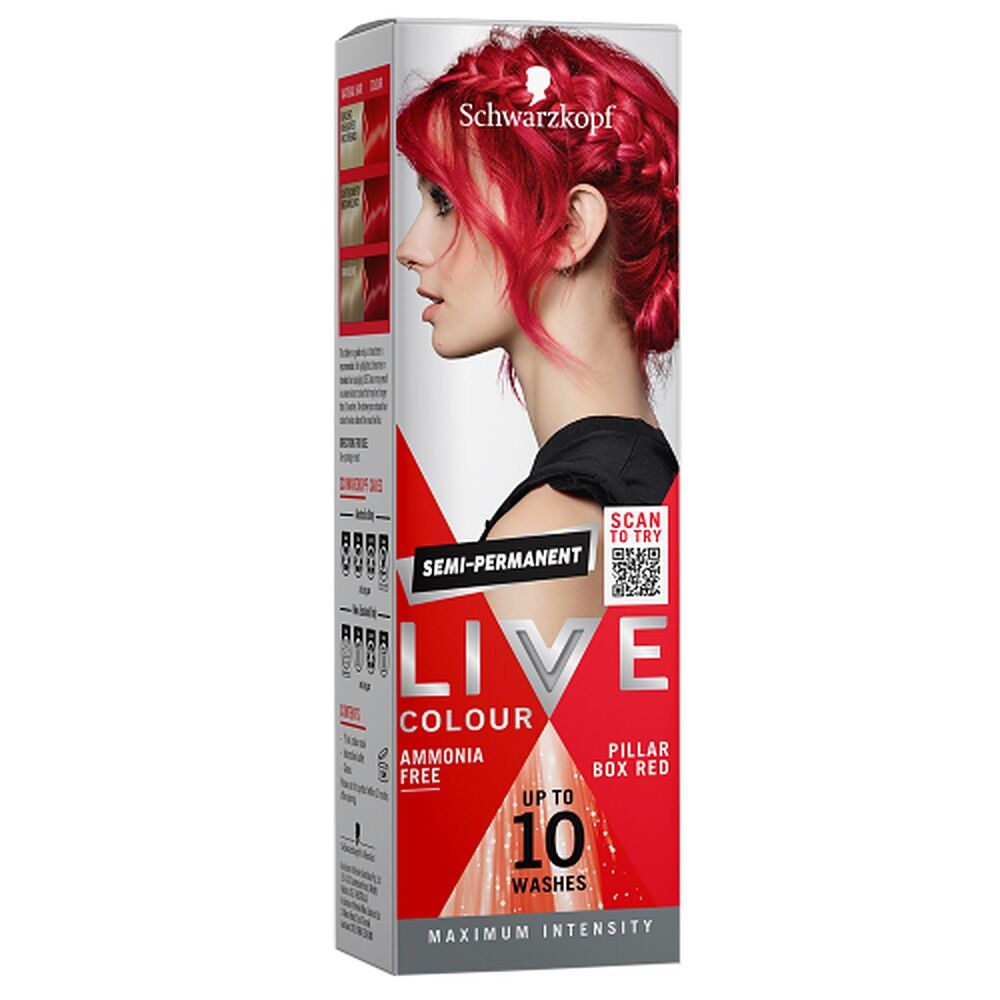 Schwarzkopf LIVE Colour Ultra Brights Pillar Box Red Semi-Permanent 75mL
