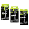 Gillette Labs Razor with Exfoliating Bar Pack of 3