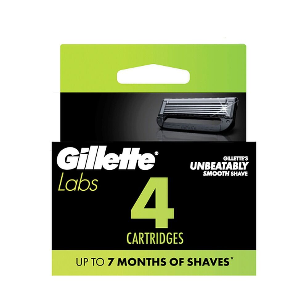 Gillette Labs Razor Blade Refill Cartridges, 4 Pack