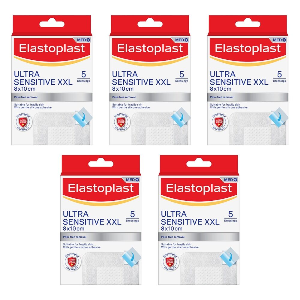 Elastoplast Ultra Sensitive XXL Dressings Pack of 5