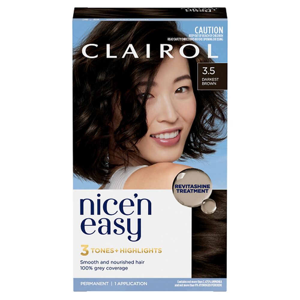 Clairol Nice 'N Easy 3.5 Darkest Brown Permanent Hair Colour