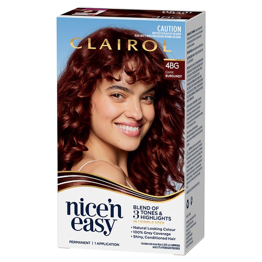 Clairol Nice 'N Easy 4BG Burgundy Permanent Hair Colour