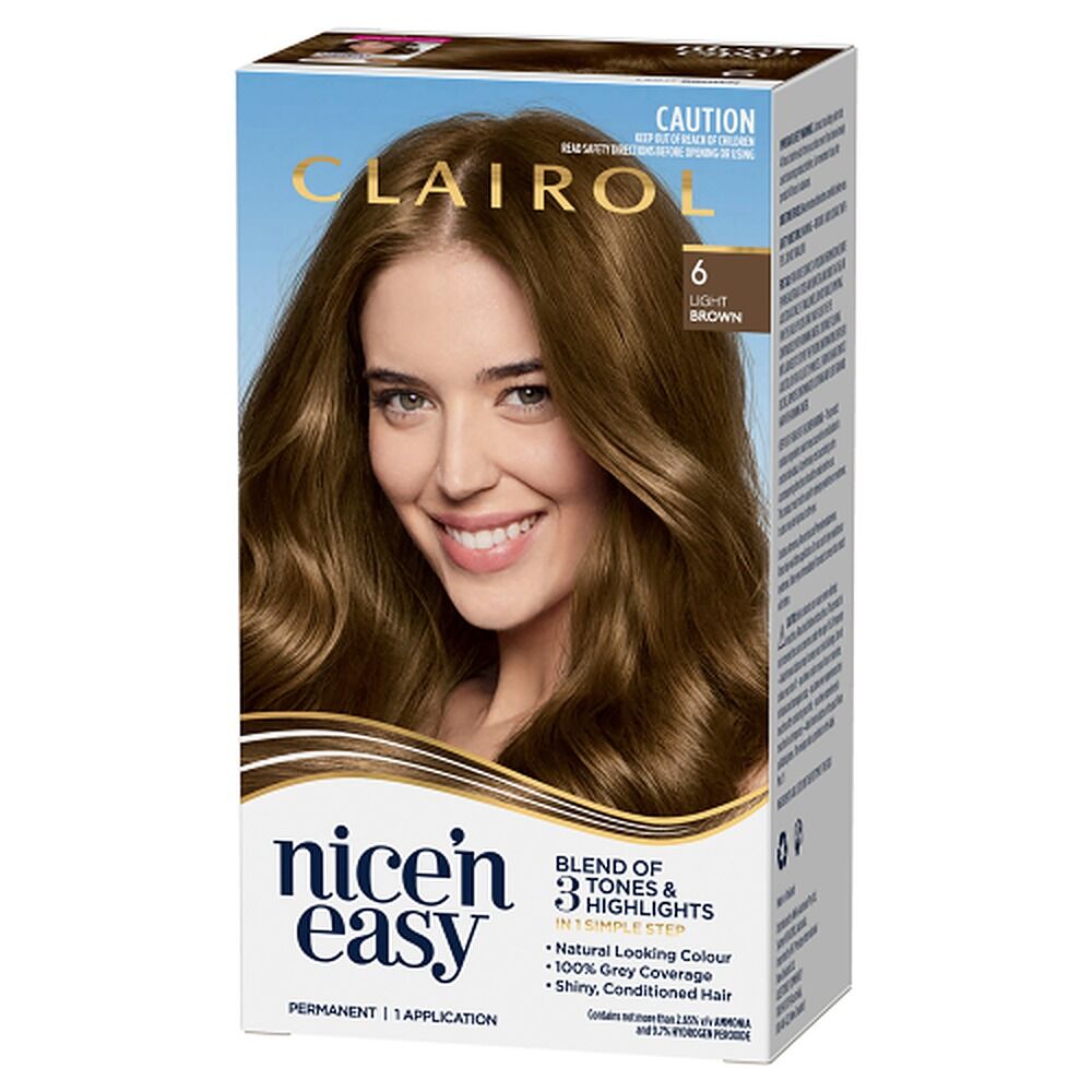 Clairol Nice 'N Easy 6 Light Brown Permanent Hair Colour