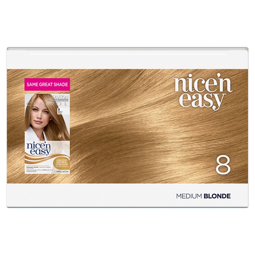 Clairol Nice 'N Easy 8 Natural Medium Blonde Permanent Hair Colour