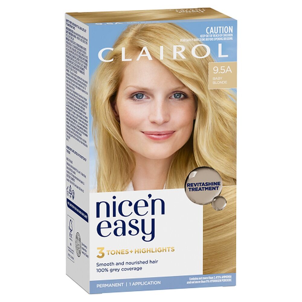 Clairol Nice 'N Easy 9.5A Natural Baby Blonde Permanent Hair Colour