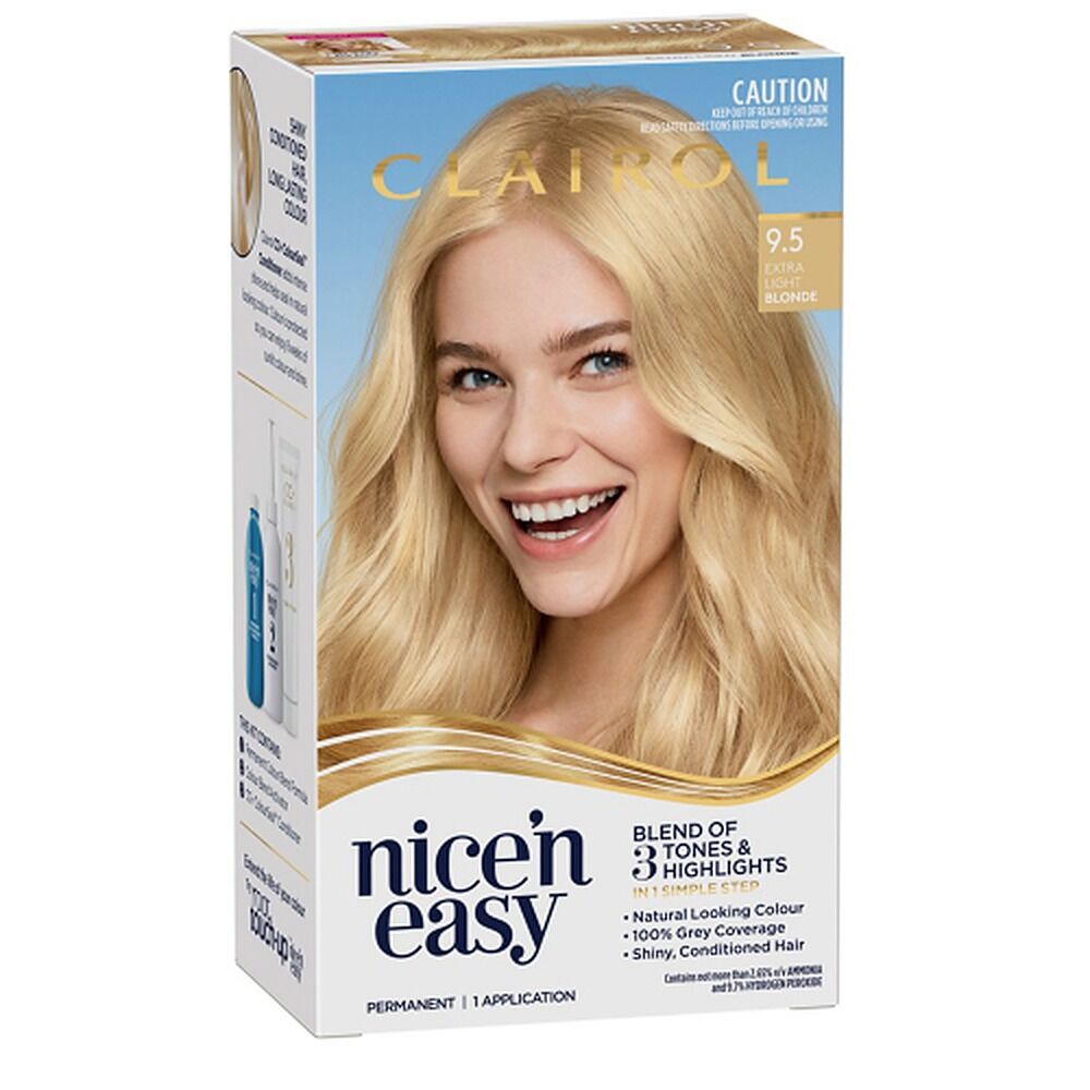 Clairol Nice 'N Easy 9.5 Extra Light Blonde Permanent Hair Colour