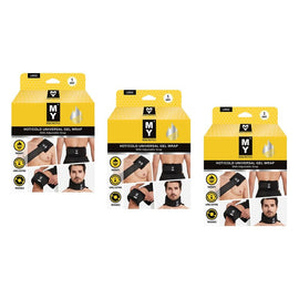 My Universal Hot & Cold Gel Wrap, Adjustable Large Pack of 3
