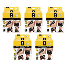 My Universal Hot & Cold Gel Wrap, Adjustable Large Pack of 5