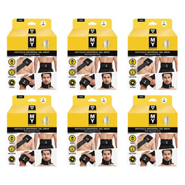My Universal Hot & Cold Gel Wrap, Adjustable Large Pack of 6