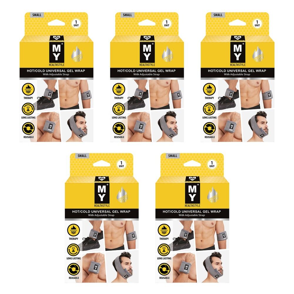 My Hot Cold Universal Gel Wrap Adjustable Small Pack of 5