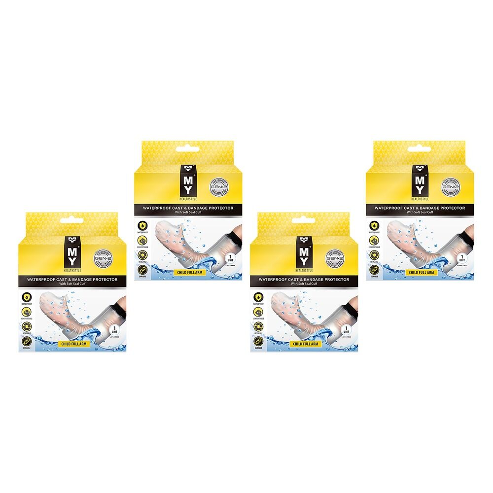 MY Waterproof Cast & Bandage Protector Child Full Arm Pack of 4