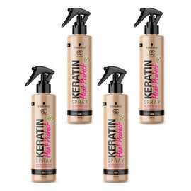Schwarzkopf Extra Care Keratin Heat Protect Spray 250mL Pack of 4