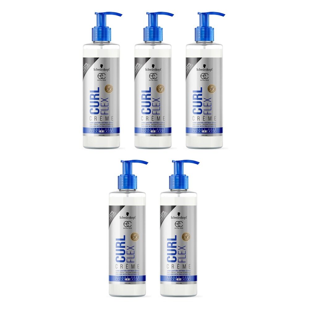 Schwarzkopf Extra Care Curl Flex Creme 200mL Pack of 5
