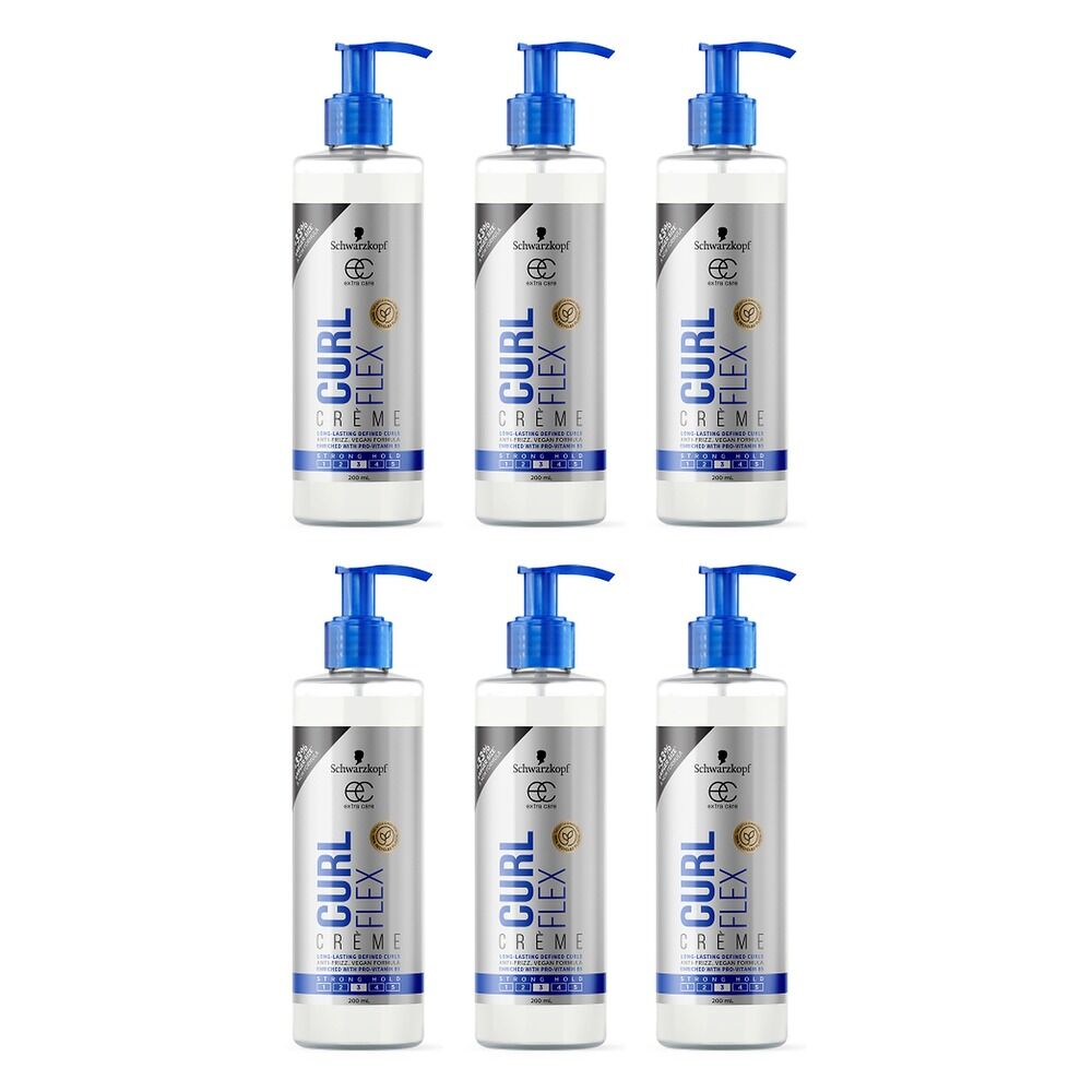 Schwarzkopf Extra Care Curl Flex Creme 200mL Pack of 6