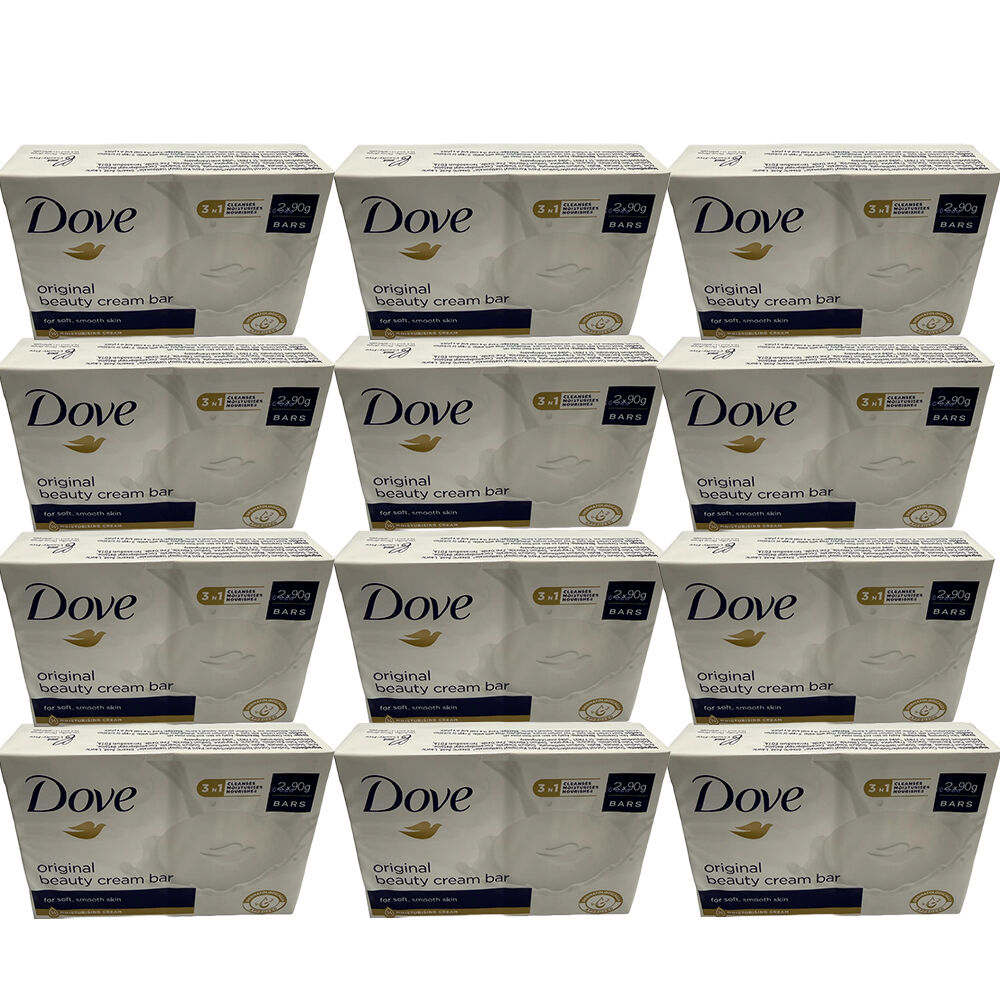 Dove Beauty Cream Bar Original 12 x 90g Moisturising Soap