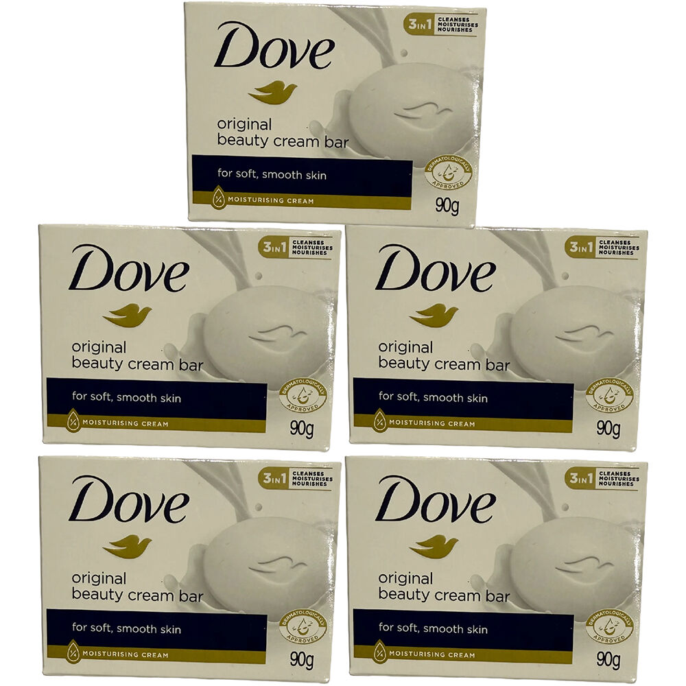 Dove Beauty Cream Bar Original 90g x 5 Moisturising Soap