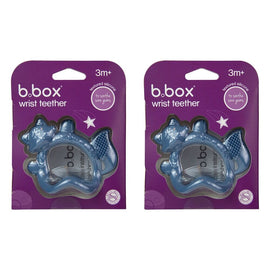 B.Box Wrist Teether Lullaby Blue Pack of 2