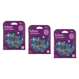 B.Box Wrist Teether Lullaby Blue Pack of 3