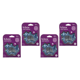 B.Box Wrist Teether Lullaby Blue Pack of 4