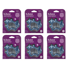 B.Box Wrist Teether Lullaby Blue Pack of 6
