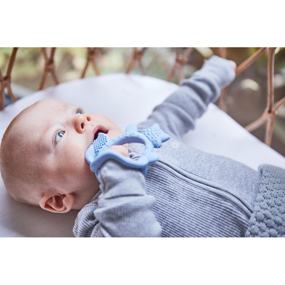 B.Box Wrist Teether Lullaby Blue