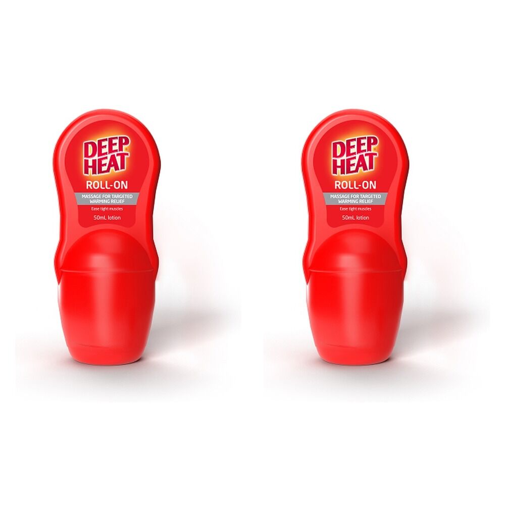 Deep Heat Roll-On 50mL Pack of 2