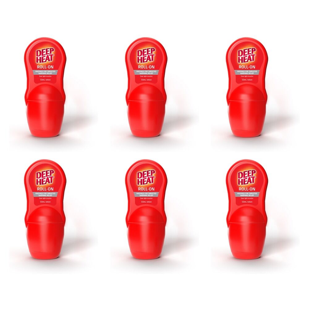 Deep Heat Roll-On 50mL Pack of 6