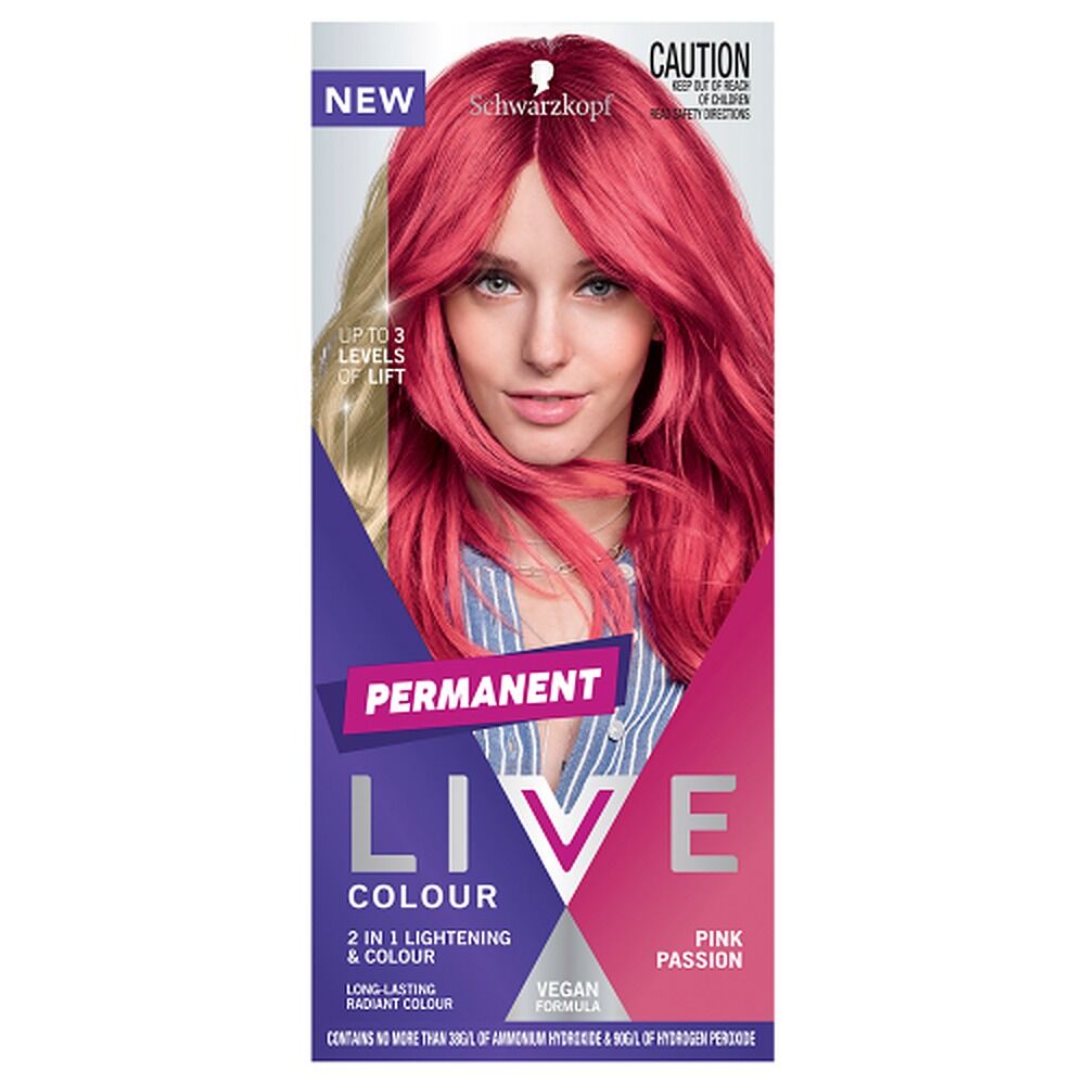 Schwarzkopf LIVE Colour Permanent Pink Passion x 3