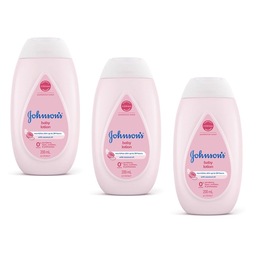 Johnson's Baby Lotion 200mL Pack of 3