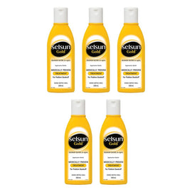 Selsun Gold Anti Dandruff Shampoo Treatment 200mL Pack of 5